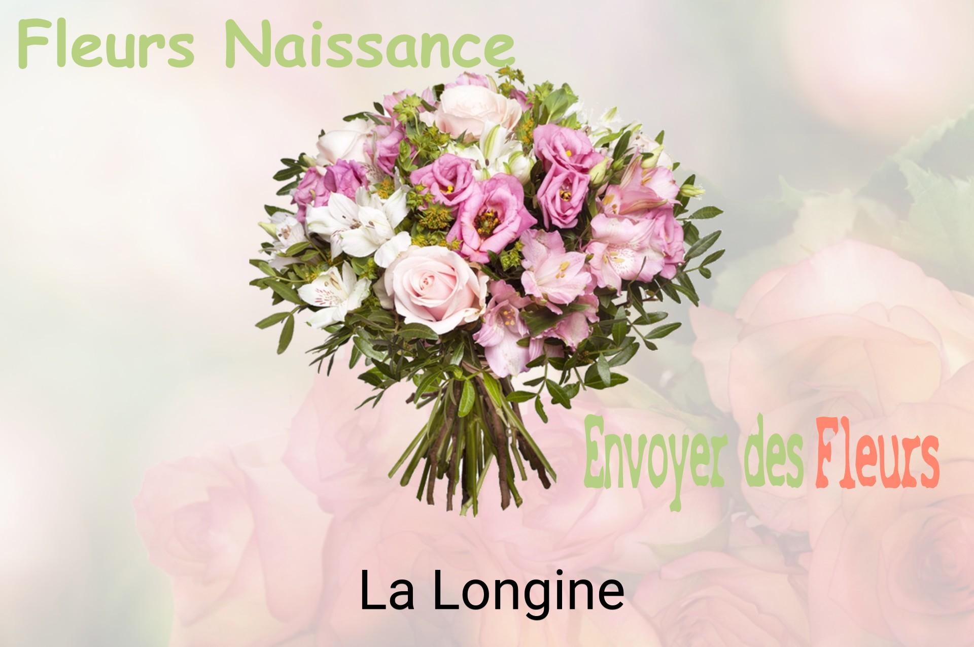 Bouquet de fleurs de naissance livré à La Longine